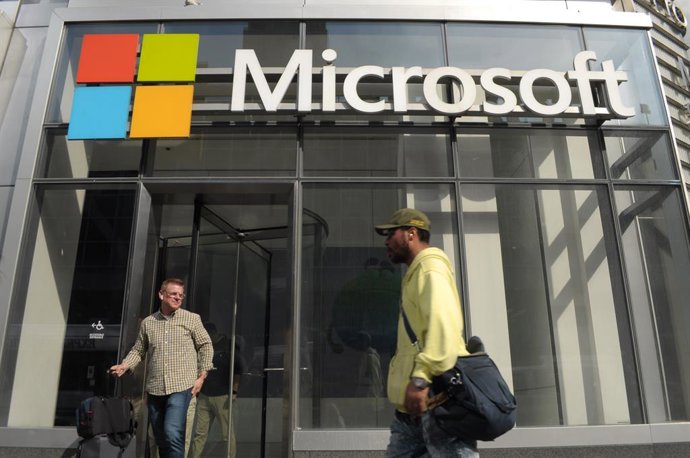 Archivo - Imagen de archivo de una oficina de Microsoft en EEUU.