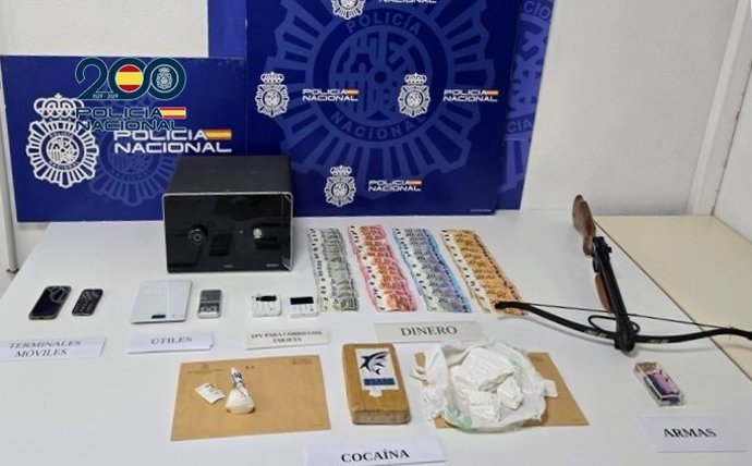 Material sustraído en una operación de desmantelamiento de un punto de venta de drogas en San Matías