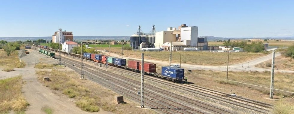 Línea Zaragoza  Lleida  Tarragona a la altura de la estación de Selgua (Huesca).