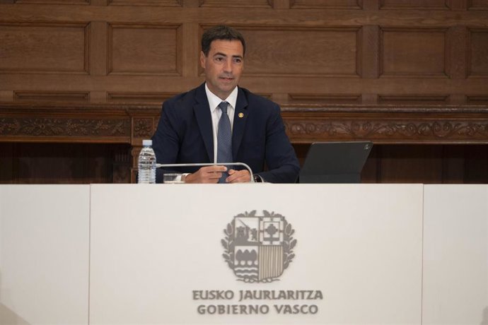El lehendakari, Imanol Pradales, preside el primer Consejo del Gobierno vasco tras el periodo vacacional, en el Palacio de Miramar, a 28 de agosto de 2025, en San Sebastián, Guipúzcoa, País Vasco (España). El Gobierno Vasco arranca este jueves el nuevo cu