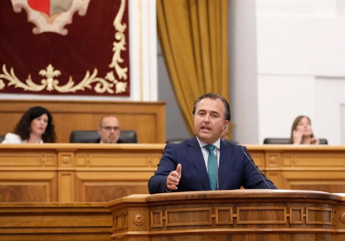 El presidente del Grupo Parlamentario Vox, David Moreno.