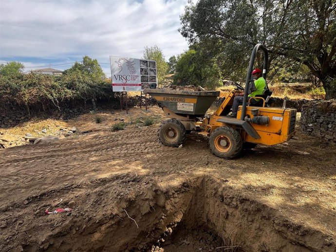 Inicio de las obras del Aula Arqueológica ‘La Quimera’ de Saelices El Chico (Salamanca).