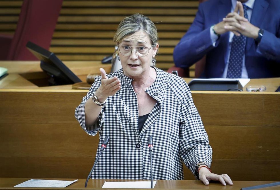 Archivo - La portavoz de Política Social del Grupo Popular (GPP) en Les Corts , Elena Bastidas