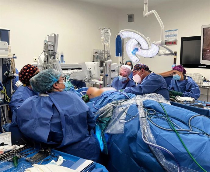 Una intervención en la Unidad de Patología Mamaria en el Hospital de Salamanca.