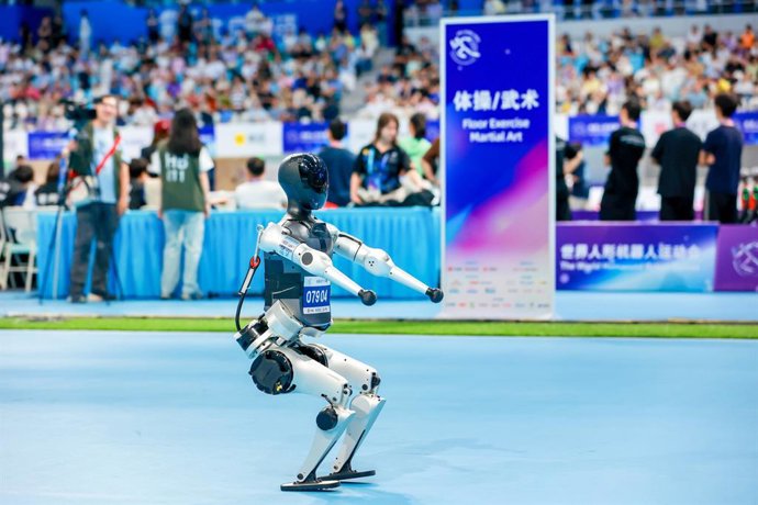 Noetix Robotics N2 won the floor exercise championship at the Global Humanoid Robotics Games