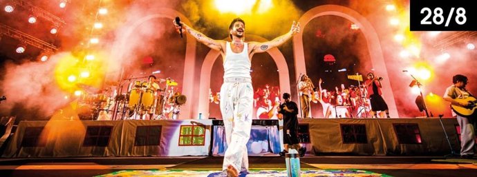 Camilo llega al Starlite de Marbella.