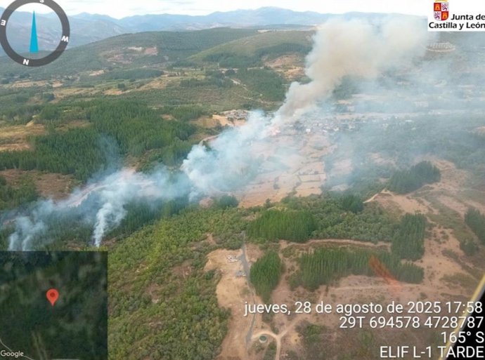 Incendio en Berlanga del Bierzo