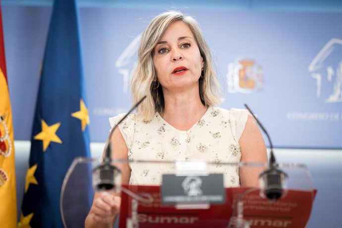 Archivo - La portavoz de Sumar en el Congreso, Verónica Martínez Barbero. Foto de archivo.