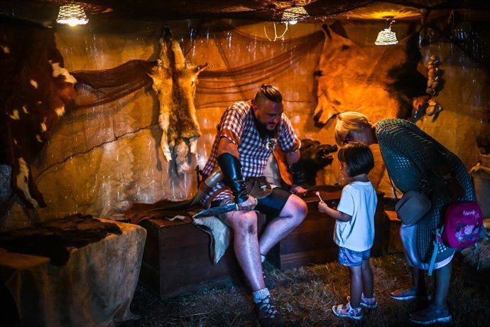 Fiesta de las Guerras Cántabras, a 23 de agosto de 2025, en Los Corrales de Buelna, Cantabria (España).