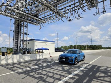 Archivo - Test del proyecto de Indra, Qualcomm y Audi en Estados Unidos para el pago de peajes mediante vehículos conectados