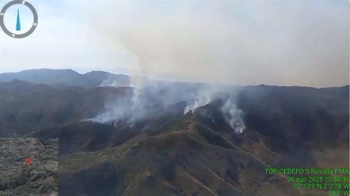 Incendio en Lubrín (Almería).