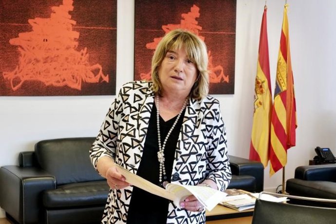 La consejera de Educación del Gobierno de Aragón, Tomasa Hernández