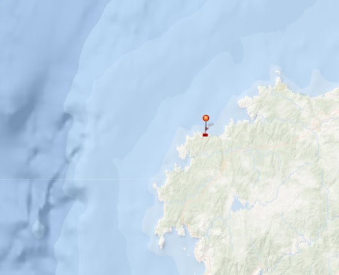 Punto de hundimiento del pesquero 'A Fervenza'.