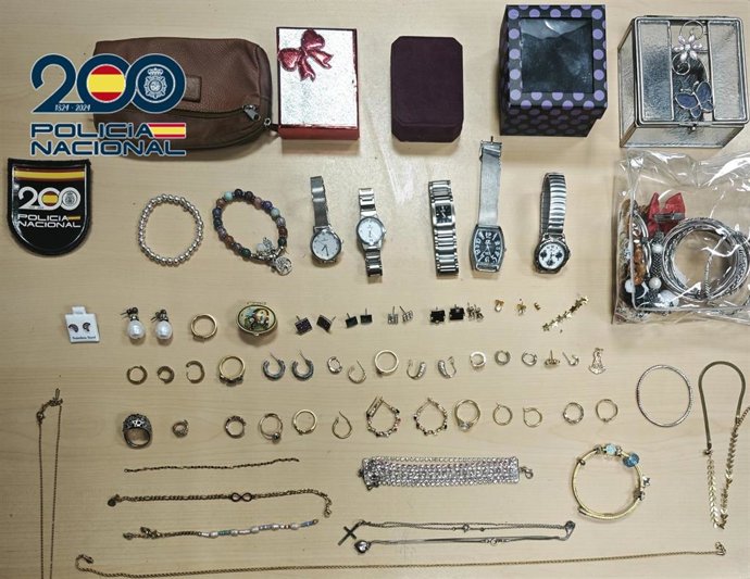 Material intervenido en el robo