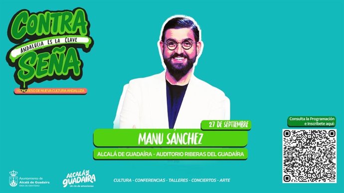El humorista Manu Sánchez abrirá el  I Congreso de Nueva Cultura Andaluza 'ContraSeña' en Alcalá de Guadaíra (Sevilla)