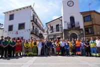 Los Reyes agradecen su labor a los servicios de extinción del fuego en Extremadura