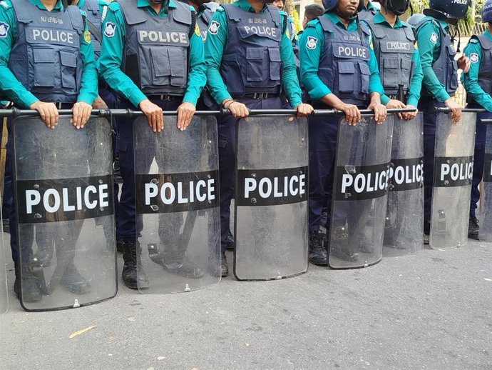 Archivo - Imagen de archivo de la Policía de Bangladesh.