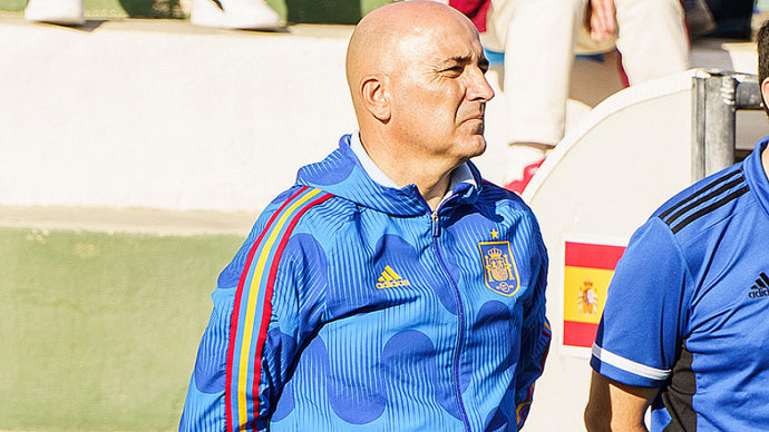 Archivo - David Gordo, seleccionador español Sub-21.