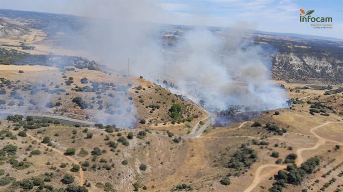 Incendio en Loranca de Tajuña