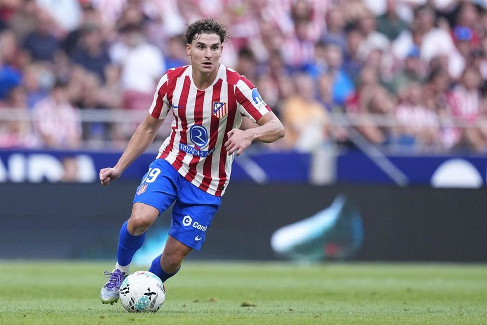 El delantero argentino del Atlético de Madrid Julián Álvarez.