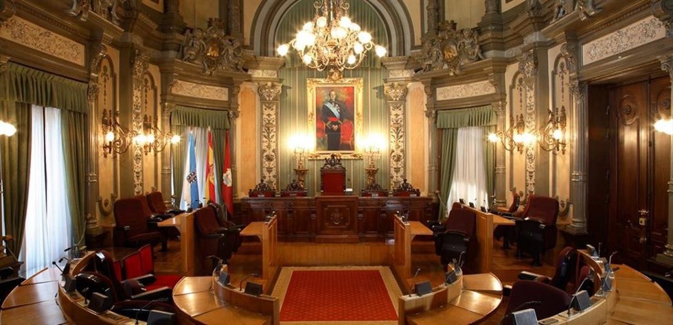 Archivo - Salón de plenos Concello de Ourense.