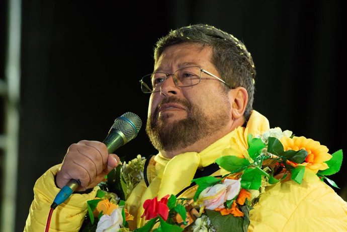  Samuel Doria Medina, excandidato a la Presidencia de Bolivia, durante un acto electoral
