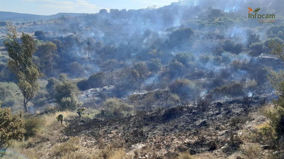 Incendio en Loranca de Tajuña