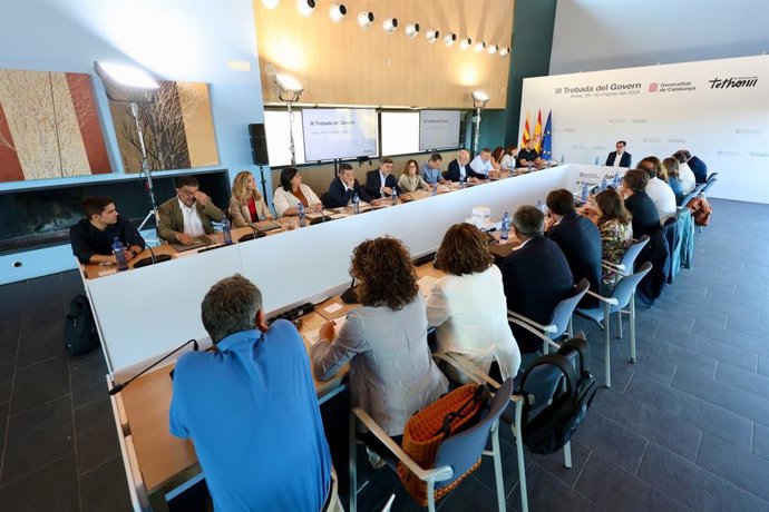 Imatge de la reunió d'aquest dissabte
