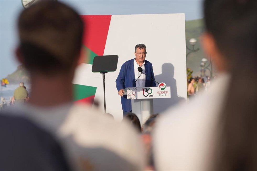 El presidente del EBB, Aitor Esteban