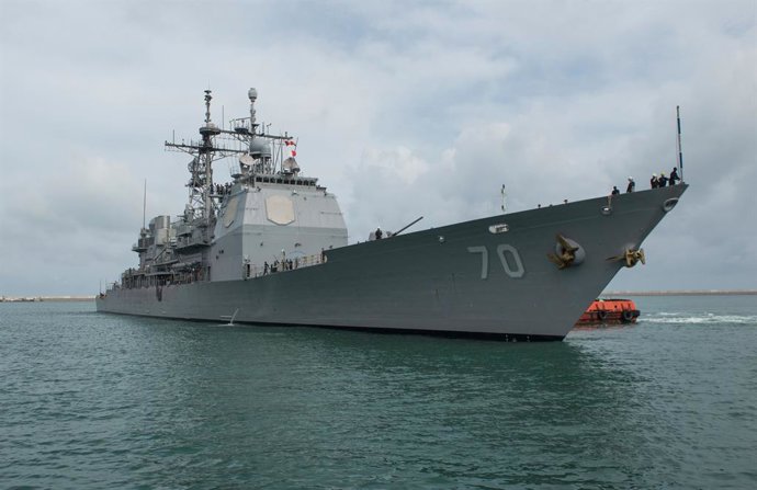 Archivo - June 11, 2017 - Colombo, Sri Lanka - The U.S. Navy Ticonderoga-class guided-missile cruiser USS Lake Erie arrives for a humanitarian mission after severe flooding and landslides June 11, 2017 in Colombo, Sri Lanka.