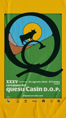 Cartel del certamen Quesu Casín DOP