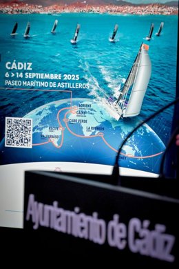 Portada del programa de la Regata Globe 40 en Cádiz.