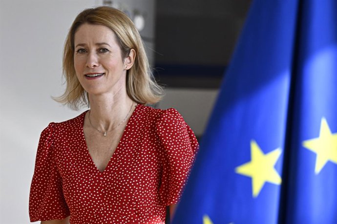 Archivo - Arquivo - 2 de julho de 2025: Kaja Kallas , Alta Representante para Assuntos Externos e Política de Segurança e Vice-Presidente da Comissão Europeia chega antes da reunião semanal do Colégio de Comissários na sede da Comissão Europeia