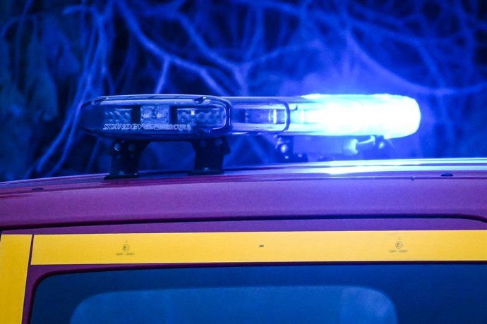 Archivo - July 17, 2025, Rennes, France, France: This photograph shows blue flashing lights on July 17, 2025 in Rennes, France.
