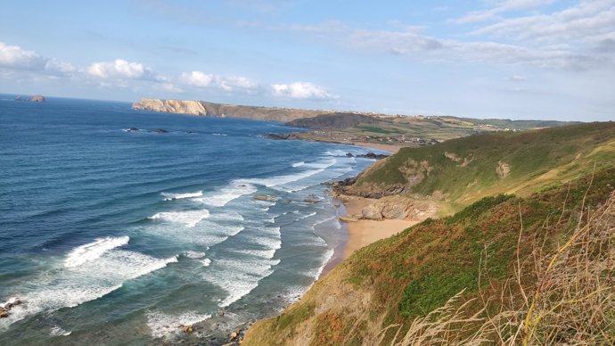 Playa La Aguilera en Asturias 