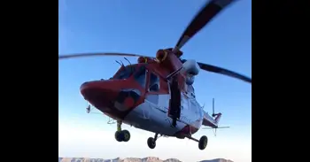 El helicóptero del GES rescata a una senderista herida en la zona de Anaga (Tenerife)