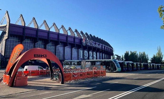 El servicio de bicicletas Biki estrena estación temporal para la asistencia al estadio José Zorrilla de Valladolid