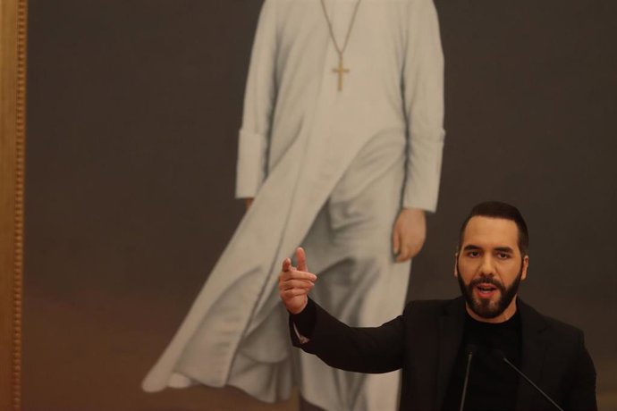 Archivo - El presidente de El Salvador, Nayib Bukele