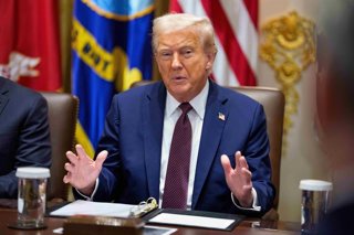 August 26, 2025, Washington, District Of Columbia, USA: United States President Donald J Trump participates in a Cabinet Meeting in the Cabinet Room of the White House in Washington, DC, US, on Tuesday, August 26, 2025