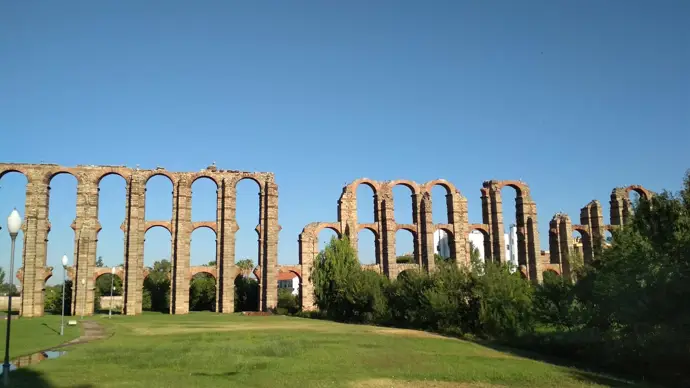 Acueducto de los Milagros de Mérida. Imagen de archivo