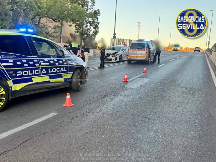 Imagen de la avenida Alcalde Manuel del Valle tras el accidente.