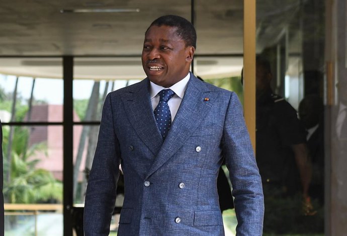 Archivo - LOME, May 4, 2025  -- This file photo taken on Jan. 17, 2024 shows then Togolese President Faure Gnassingbe, who has now been the president of the country's Council of Ministers after being appointed by the National Assembly, in Lome, Togo. TO G