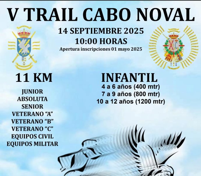Cartel del V Trail Cabo Noval