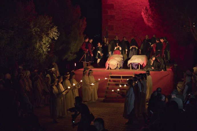 Representación de 'Celestina, voces de la memoria'.