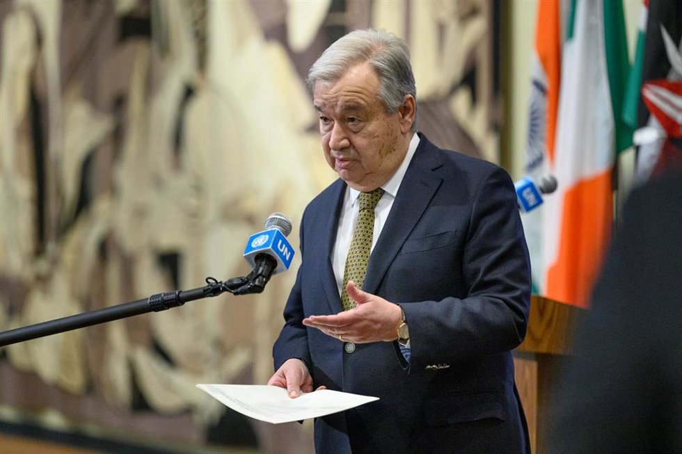 Archivo - El secretario general de la ONU, António Guterres
