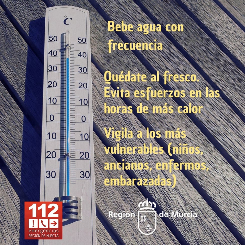 Consejos del '1-1-2' ante episodios de altas temperaturas