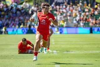 Archivo - La selección española masculina de rugby seven