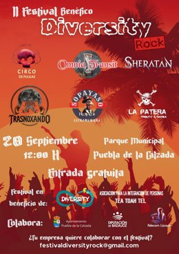 Cartel del Festival benéfico Diversity Rock