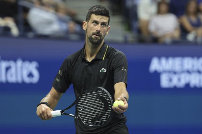 Novak Djokovic of Serbia during day 6 of the 2025 US Open Tennis Championships, Grand Slam tennis tournament on August 29, 2025 at USTA Billie Jean King National Tennis Center in Flushing Meadows, Queens, New York, United States - Photo Jean Catuffe / DPP