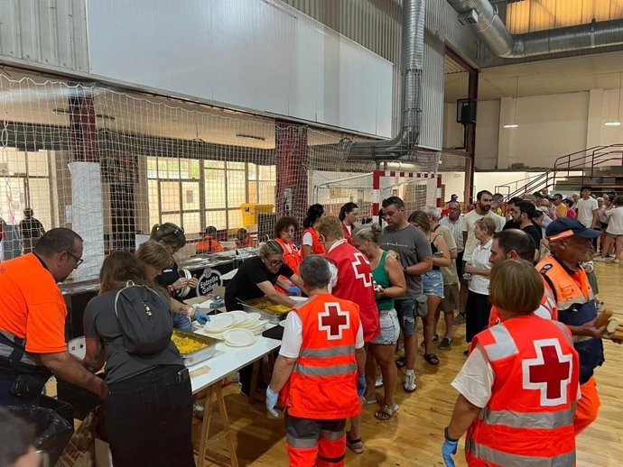 Cuz Roja y los albergues por los incendios de Castilla y León.